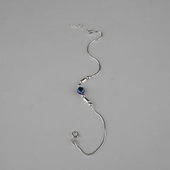 925 Sterling Silver Geometry Evil Eye Bracelet