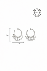 Silver Zircon Charm dangles