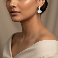 Silver Mother of Pearl Dangles