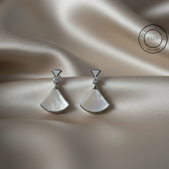 Silver Mother of Pearl Dangles