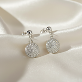 925 Sterling Silver Crystal Drop Studs