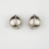 925 Sterling Silver Globe Textured Studs