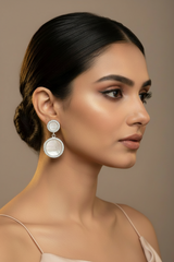 925 Sterling Silver Mother of Pearl Drop Earrings