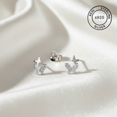 925 Sterling Silver Dual Butterfly