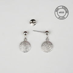 925 Sterling Silver Crystal Drop Studs