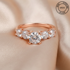 925 Sterling Silver Crown Elegance Ring