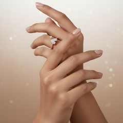 925 Sterling Silver Heartfelt Whispers Ring - Rosegold