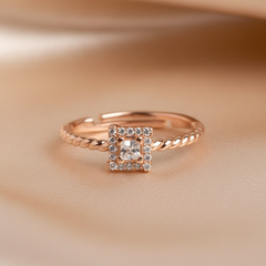 925 Sterling Silver Pure Harmony Rose Gold Delight