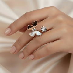 925 Sterling Silver Flutter Bliss Ring
