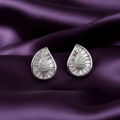 Radiant Raindrop 925 Sterling Silver Studs