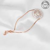 Dazzling Radiant 925 Sterling Silver Bracelet (Rosegold)