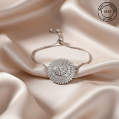 Enchanting Eclipse 925 Sterling Silver Bracelet (Silver)