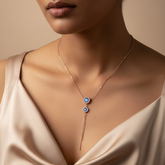 925 Sterling Rose Gold Evil Eye Necklace