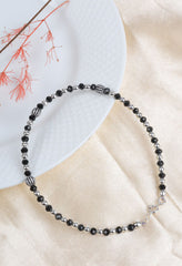 925 Sterling Silver Midnight Elegance Anklets