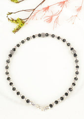 925 Sterling Silver Midnight Elegance Anklets