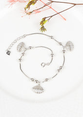 925 Sterling Silver Shell Anklets