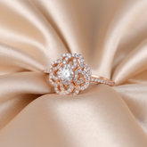 925 Sterling Rosegold Nature Desire Ring