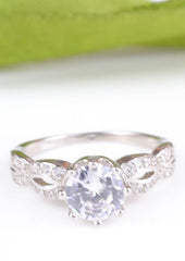 925 Sterling Silver Solitaire Ring