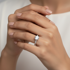 925 Sterling Silver Solitaire Ring