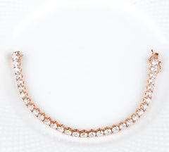 925 Sterling Silver Zircon Diamond Bracelet