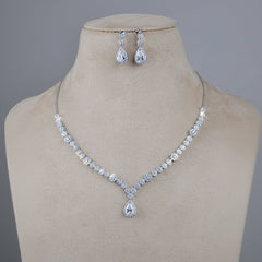 925 Sterling Silver Celestial Charm Silver Necklace Set