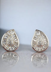 Radiant Raindrop 925 Sterling Silver Studs