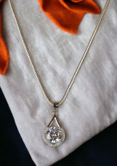 925 Sterling Silver Solitaire Necklace