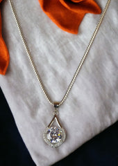 925 Sterling Silver Solitaire Necklace