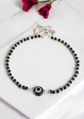 925 Sterling Silver Black Evil Eye Bracelet