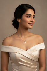 925 Sterling Silver Rose Gold Evil Eye Necklace