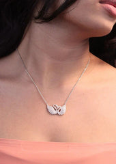 925 Sterling Silver Swan Harmony Necklace