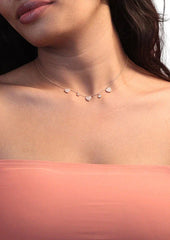 925 Sterling Silver Rose Gold Heart Necklace