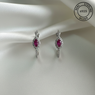 925 Sterling Silver Rosé Glow Hoop Earrings