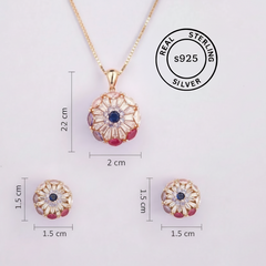 Rosegold Radiance Pendant Set