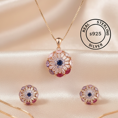 Rosegold Radiance Pendant Set