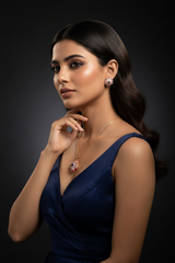 Rosegold Radiance Pendant Set
