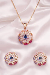 Rosegold Radiance Pendant Set