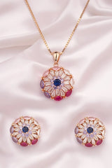 Rosegold Radiance Pendant Set