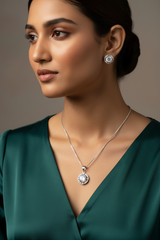 Silver Celestial Pendant Set