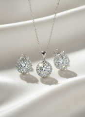 Silver Celestial Pendant Set