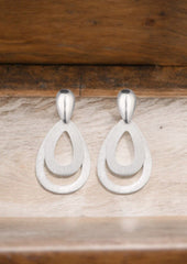 Silver Dew Drop Danglers