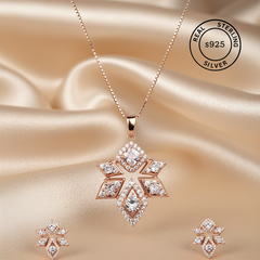 Rosegold Contemporary Classic Pendant Set