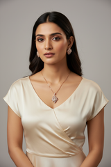 Rosegold Royal Elegance Pendant Set