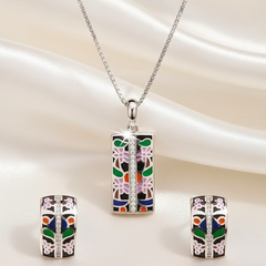 Silver Artistry Elegance Pendant Set