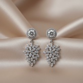 Silver Luminous Zircon dangles