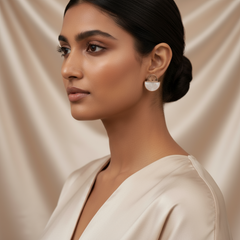 Rosegold Elegance Mother Of Pearl Studs