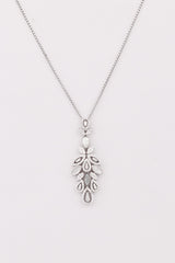 Silver Floral Fusion MOP Necklace