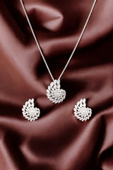 Silver Enchanted Cascade Pendant Set