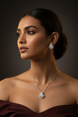 Silver Enchanted Cascade Pendant Set