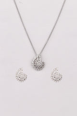 Silver Enchanted Cascade Pendant Set